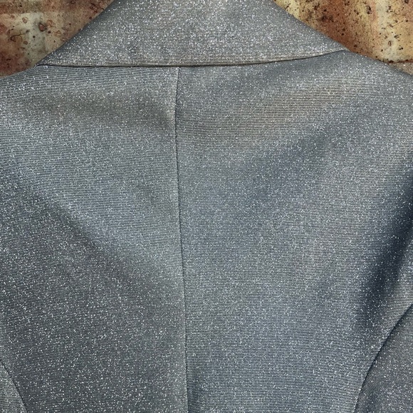 Babyboo Metallic Silver Double Breasted Blazer🖤 - Picture 9 of 14